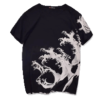 Charger l&#39;image dans la galerie, japanese design shirt |Tiger &amp; Dragon embroidery T-Shirt (Black) - novmtl
