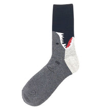 Load image into Gallery viewer, Crew Socks | Mismatched Socks - Sharks
