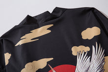 Charger l&#39;image dans la galerie, Chemise kimono - Grue vagues | Kimono Anime
