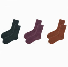 Load image into Gallery viewer, Extended Crew Length | Wool Socks | Purple
