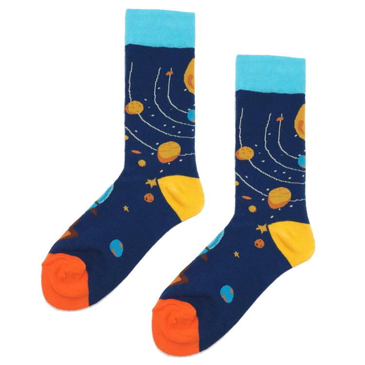 Crew Socks | Funky Socks - Milky Way