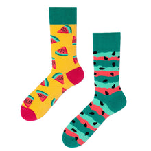 Load image into Gallery viewer, Crew Socks | Mismatched Socks - Watermelon

