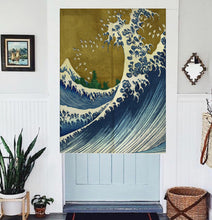 Load image into Gallery viewer, Noren | Curtain | Wall Hanging | Waves
